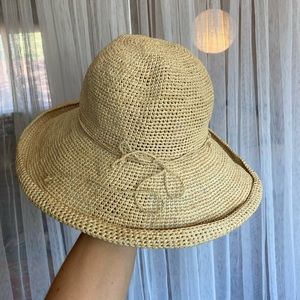 Raffia Packable Hat
